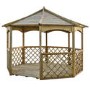 Rowlinson Buckingham Wooden Garden Gazebo with Flooring