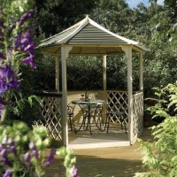Rowlinson Gainsborough Wooden Garden Gazebo with Flooring