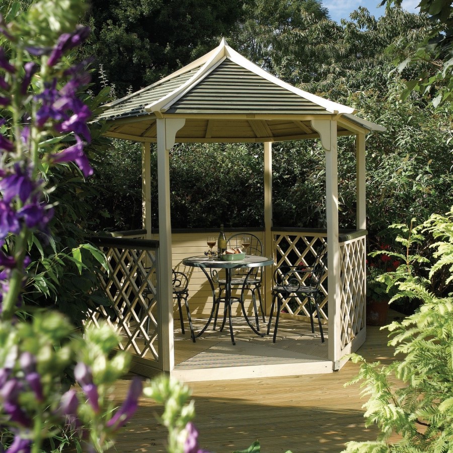 Rowlinson Gainsborough Wooden Garden Gazebo with Flooring