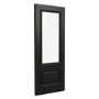 Internal Black Half-Glazed Door with Clear Bevelled Glass - 1981 x 762 x 35mm - Nelson - XL Joinery