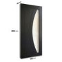 Internal Black Glazed Door with Reeded Glass - Pre-Finished - 1981 x 762 x 35mm - Salerno - XL Joinery