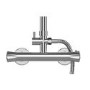 Gainsborough GDRE Thermostatic Bar Mixer Shower Set with Adjustable & Drencher Heads - Square