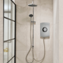 Triton Amore DuElec Brushed Steel Shower 