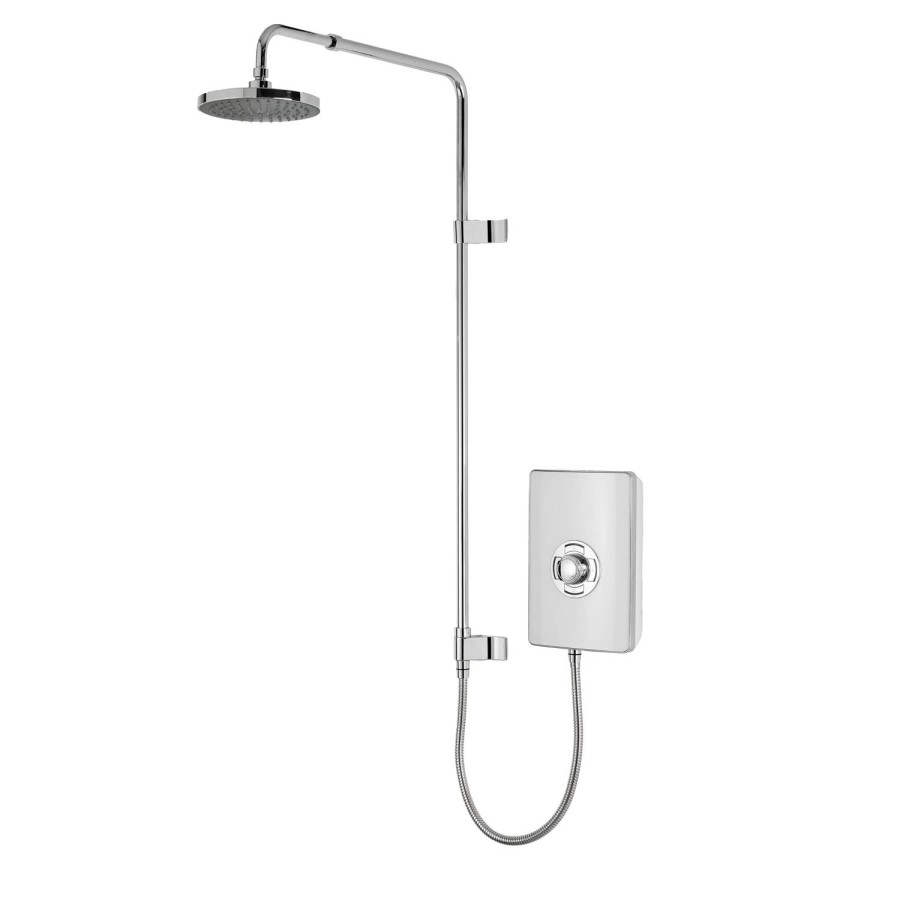 Triton 9.5kW Aspirante UNIQ&reg; Electric Shower - Gloss White Effect