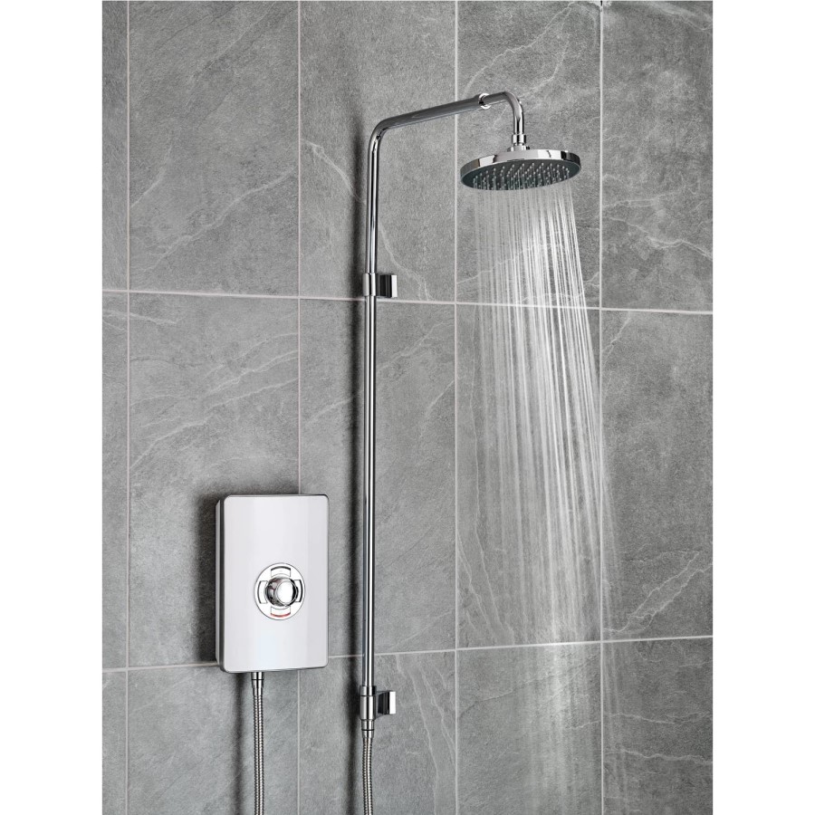 Triton 9.5kW Aspirante UNIQ&reg; Electric Shower - Gloss White Effect