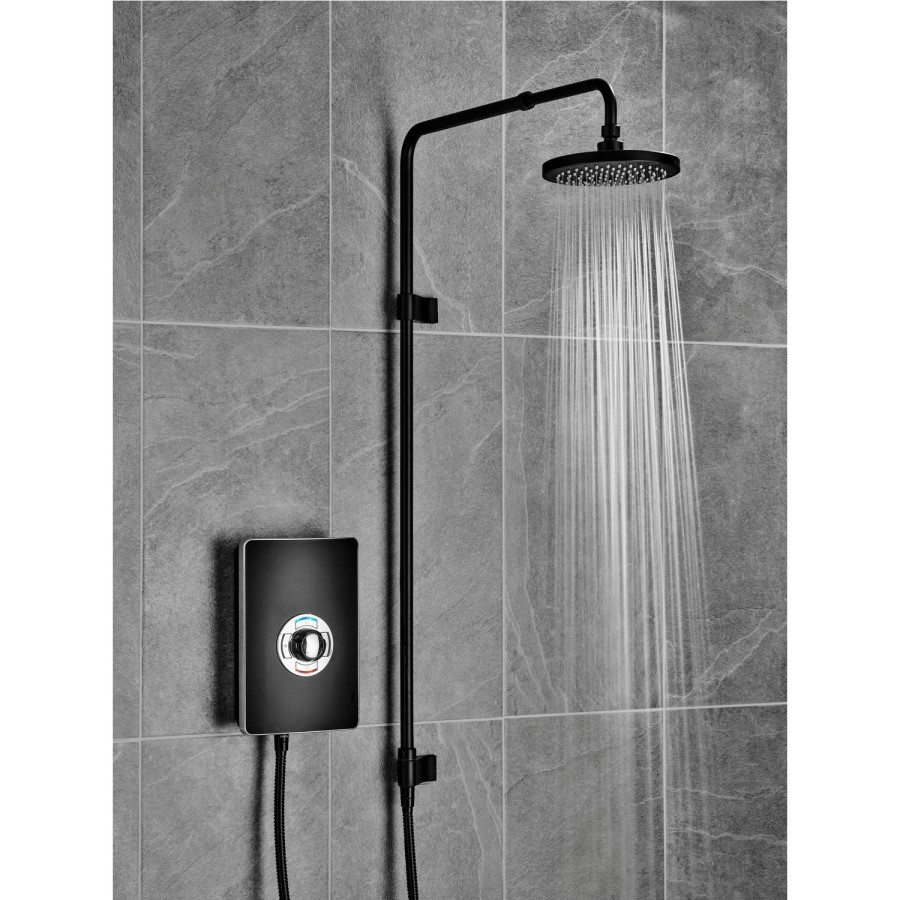 Triton 9.5kW Aspirante UNIQ&reg; Electric Shower - Matt Black