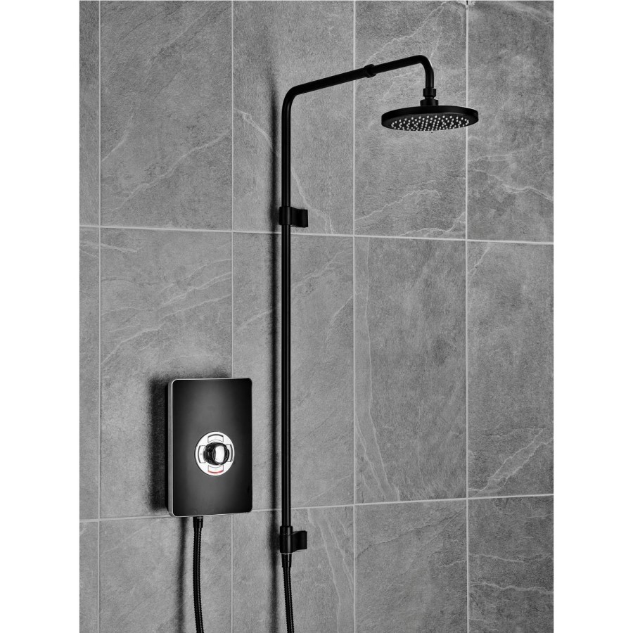 Triton 9.5kW Aspirante UNIQ&reg; Electric Shower - Matt Black