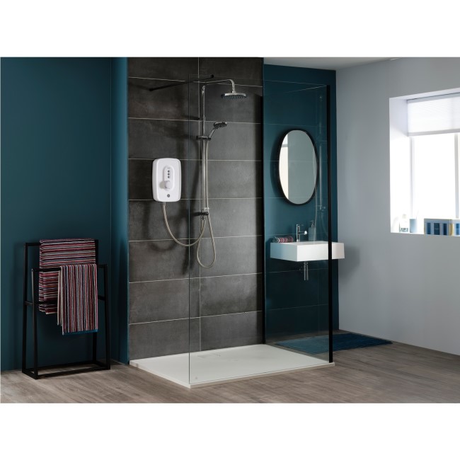 Triton Danzi Duelec 10.5kW Gloss White Electric Shower