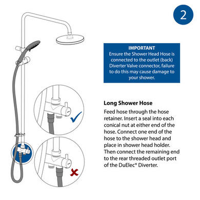 Triton Danzi Duelec 10.5kW Gloss White Electric Shower