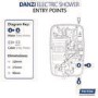 Triton Danzi Duelec 9.5kW Soft Black Electric Shower