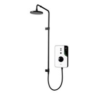 Triton - ENlight Electric Shower Black 9.5kW with UNIQ&reg; White Kit