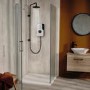 Triton - ENlight Electric Shower Black 9.5kW with UNIQ&reg; White Kit