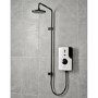 Triton - ENlight Electric Shower Black 9.5kW with UNIQ&reg; White Kit