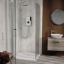 ENlight Thermostatic Electric White 9.5kW with UNIQ&reg; Chrome