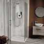 ENlight Thermostatic Electric White 9.5kW with UNIQ&reg; Chrome