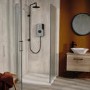 Triton - ENlight Electric Shower Black 9.5kW with UNIQ&reg; Grey Kit