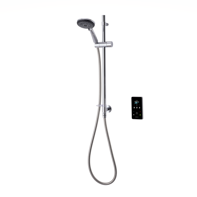 Triton ENVi 9.0kW Electric Shower With Inline Wall Fed Shower Kit - Chrome