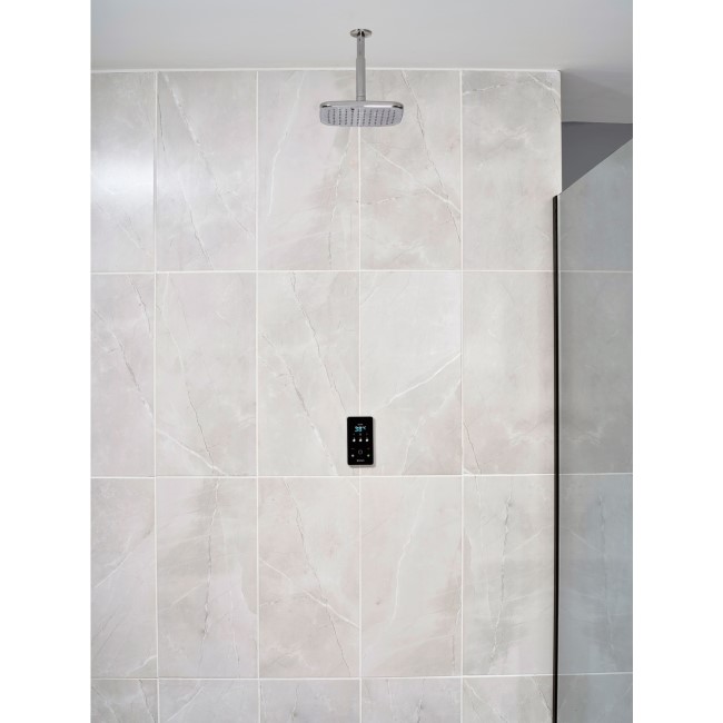 Triton ENVi 9.0KW Electric Shower With Ceiling Fed Fixed Head Kit - Chrome