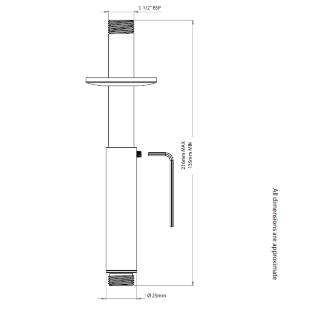 Triton ENVi 9.0KW Electric Shower With Ceiling Fed Fixed Head Kit - Chrome