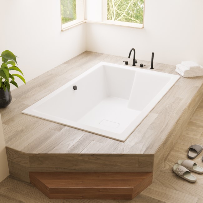 Super Deep Double Ended Inset Bath 1800 x 1200mm - Gemini