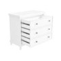 Georgia 3 Drawer Chest of Drawers in White
