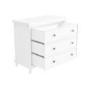 White Painted Chest of 3 Drawers - Georgia