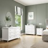 GRADE A2 - Georgia 6 Drawer Wide Chest of Drawers in White