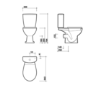 Twyford Alcona Toilet Pan Dual Flush Cistern & Seat Pack