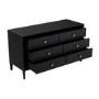 ONLY OPENED - Georgie 6 Drawer Chest In Black