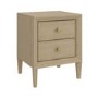 GRADE A1 - Solid Wood 2-Drawer Bedside Table - Georgie