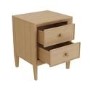 ONLY OPENED - Solid Wood 2-Drawer Bedside Table - Georgie