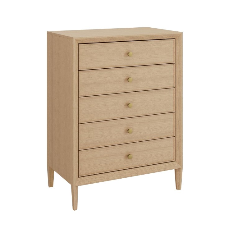 ONLY OPENED - Solid Wood Chest of 5 Drawers - Georgie