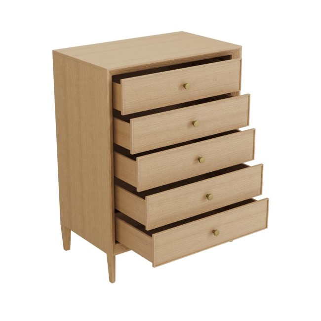 ONLY OPENED - Solid Wood Chest of 5 Drawers - Georgie