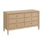 ALMOST PERFECT - Wide Solid Wood Chest of 6 Drawers - Georgie