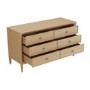 ALMOST PERFECT - Wide Solid Wood Chest of 6 Drawers - Georgie