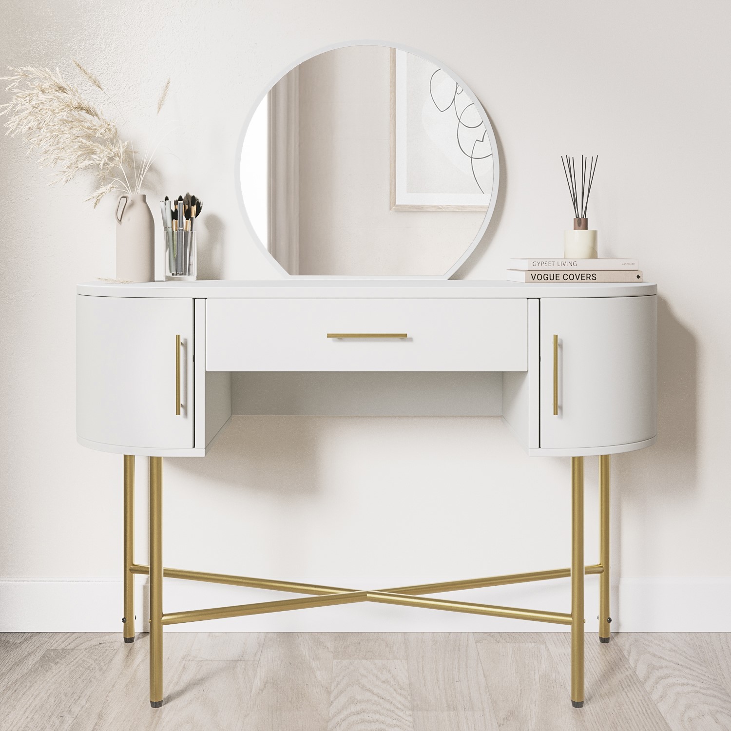 White Dressing Table Dressing NEW Desk White Dressing Table Mirror W/