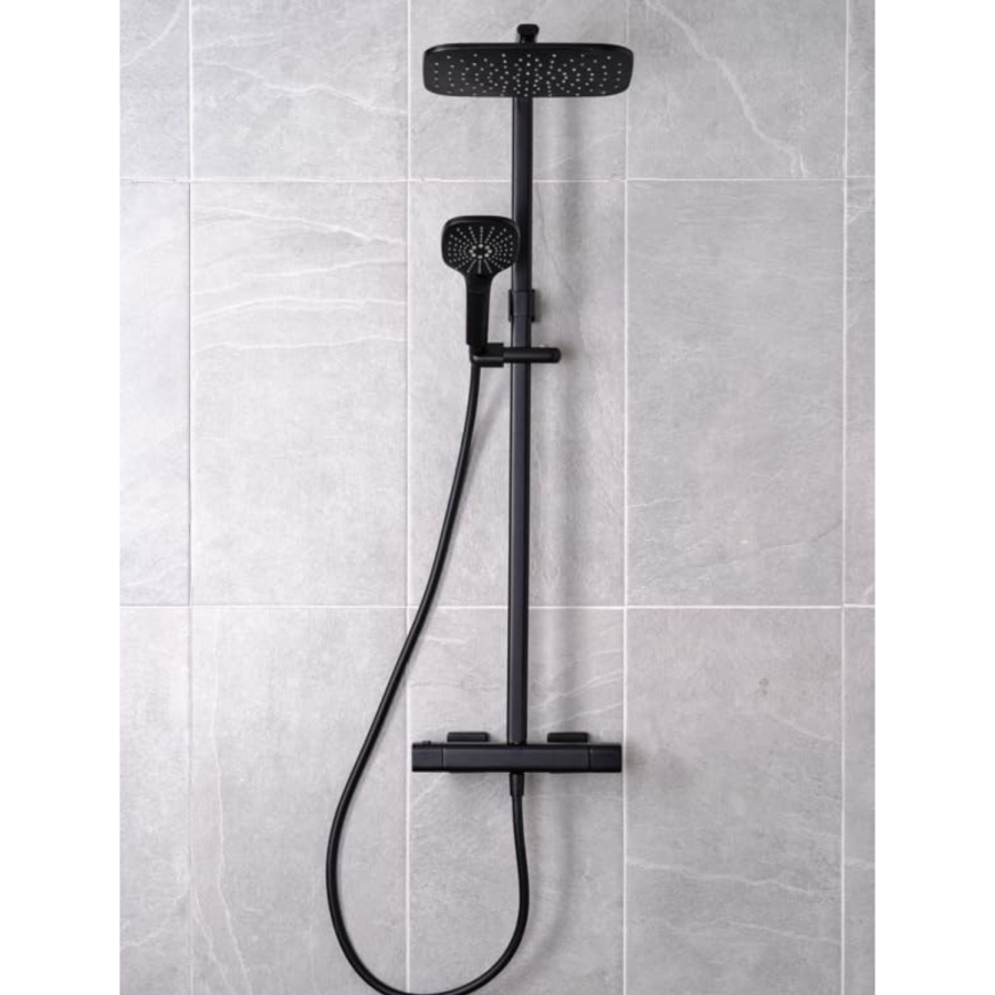 Triton Velino Mixer Shower with Cool Touch Bar Diverter - Black