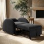 Dark Grey Velvet Chair Bed - Gene