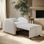 Beige Boucle Chair Bed - Gene 