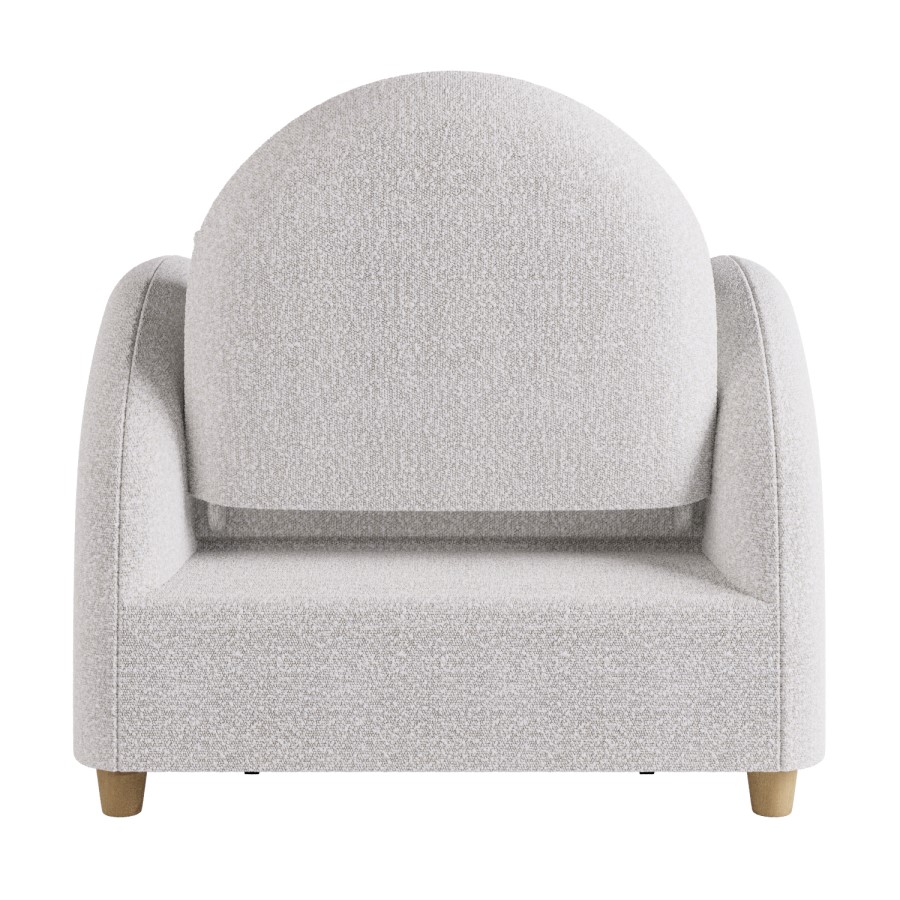 Beige Boucle Sofa Bed - Gene