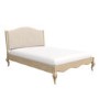 French Beige Linen King Size Bed Frame - Genevieve