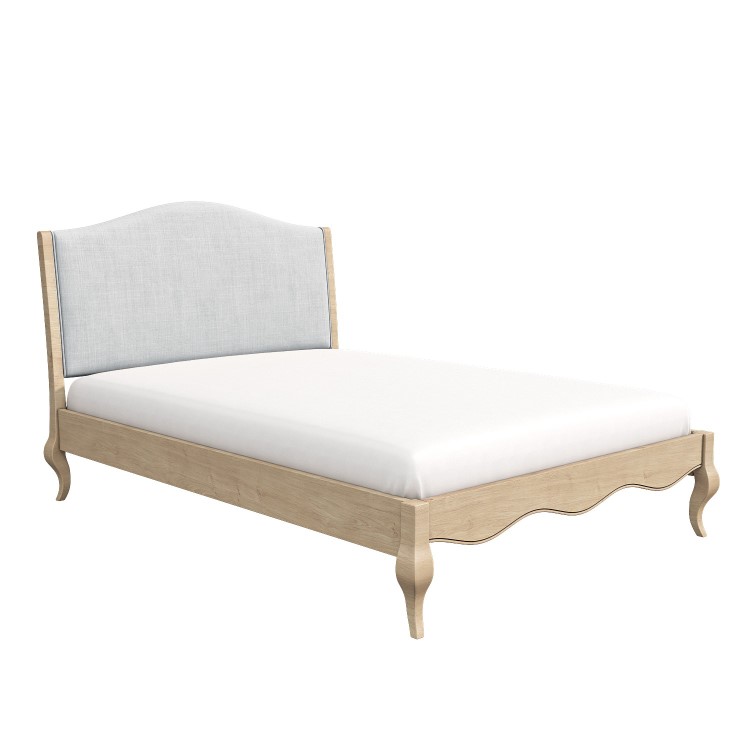 GRADE A1 - French Blue Linen King Size Bed Frame - Genevieve