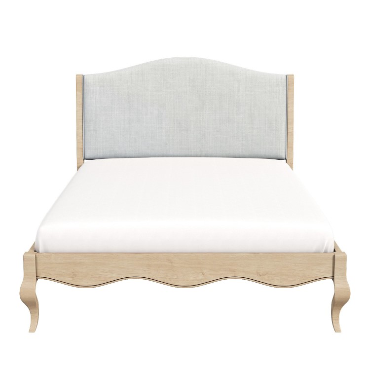 GRADE A1 - French Blue Linen King Size Bed Frame - Genevieve