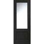 Internal Oak Andria with Clear Bevelled Glass and Raised Mouldings - Unfinished, 1981 x 838 x 35 mm