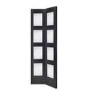 Internal Oak Shaker 4 Panel Bi-Fold Door with Clear Glass - Unfinished, 1981 x 762 x 35 mm