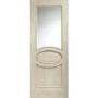 Internal Oak Calabria with Clear Bevelled Glass and Raised Mouldings - Unfinished, 1981 x 838 x 35 mm