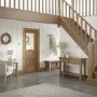 Internal Oak Calabria with Clear Bevelled Glass and Raised Mouldings - Unfinished, 1981 x 838 x 35 mm