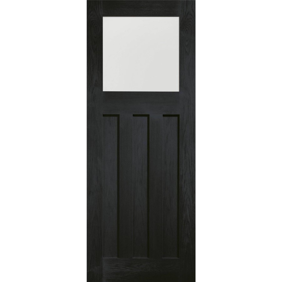 Internal Oak DX Door with Obscure Glass - Unfinished, 1981 x 762 x 35 mm