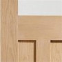Internal Oak DX Door with Obscure Glass - Unfinished, 1981 x 762 x 35 mm