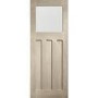 Internal Oak DX Door with Obscure Glass - Unfinished, 1981 x 762 x 35 mm